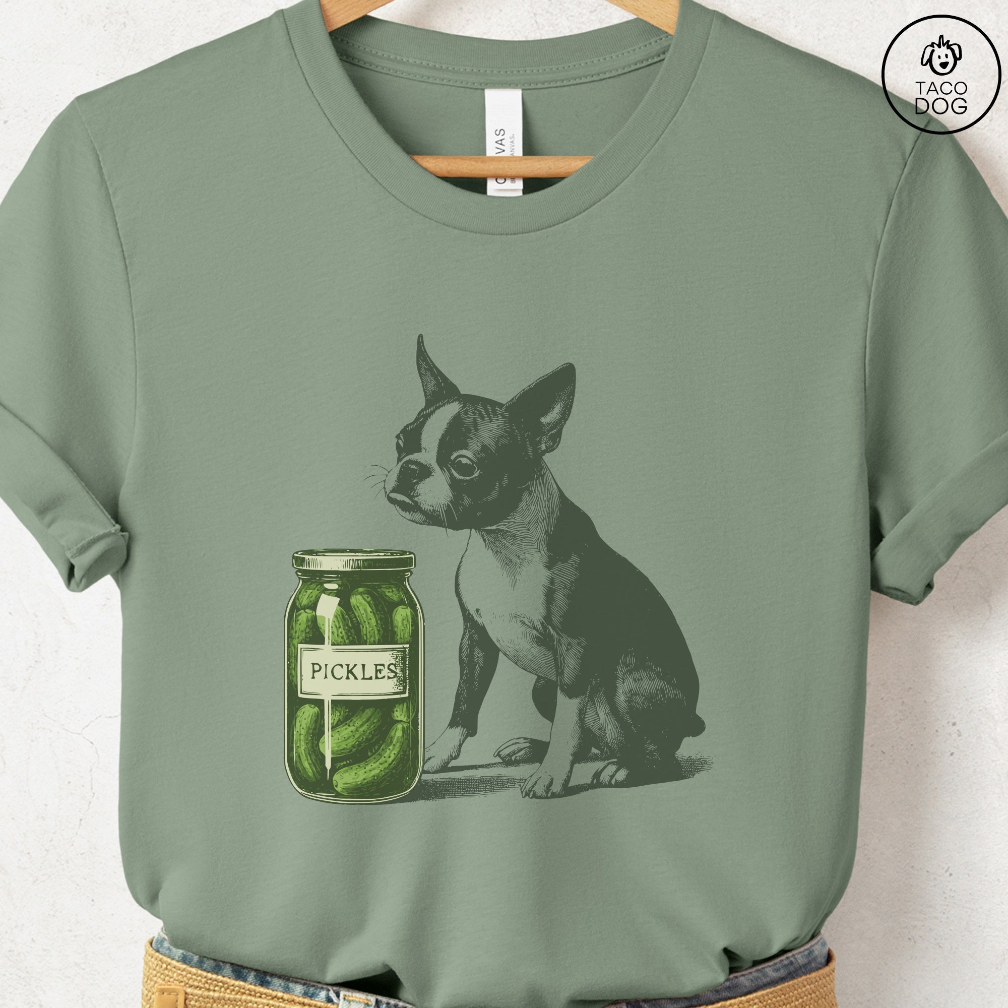 Boston Terrier Pickles T-Shirt